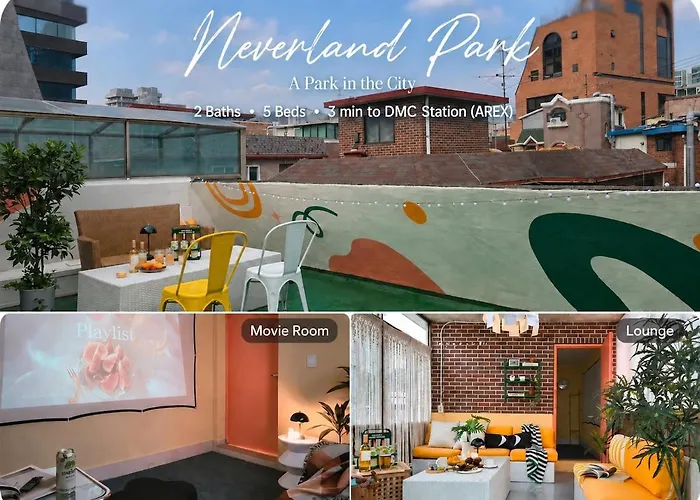 공항철도 도보3분 루프탑 테라스 전용 2층3층전체 화장실2 침대5 Apartment Seoul